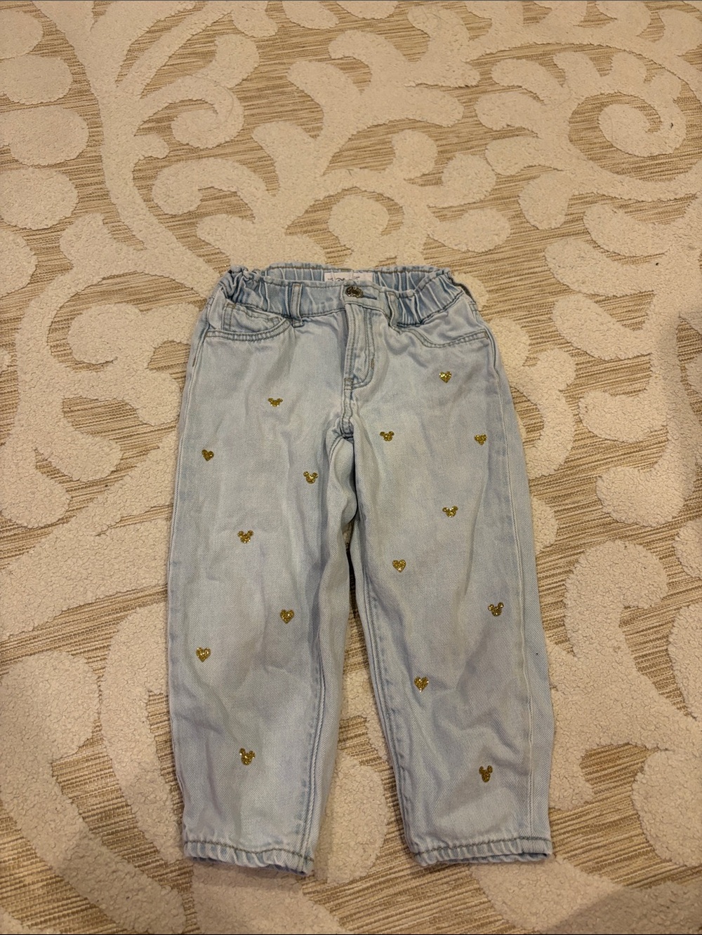 Baby GAP Kids Denim jeans with Gold Heart Accents